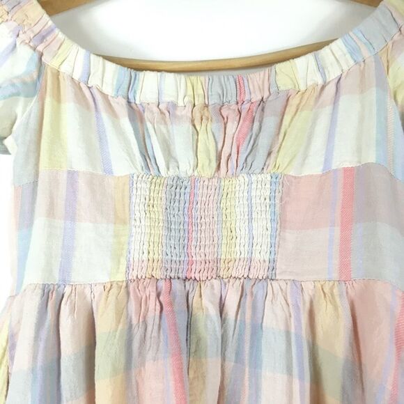 UO Amelie Off-The-Shoulder Button-Down Dress - Picture 7 of 8